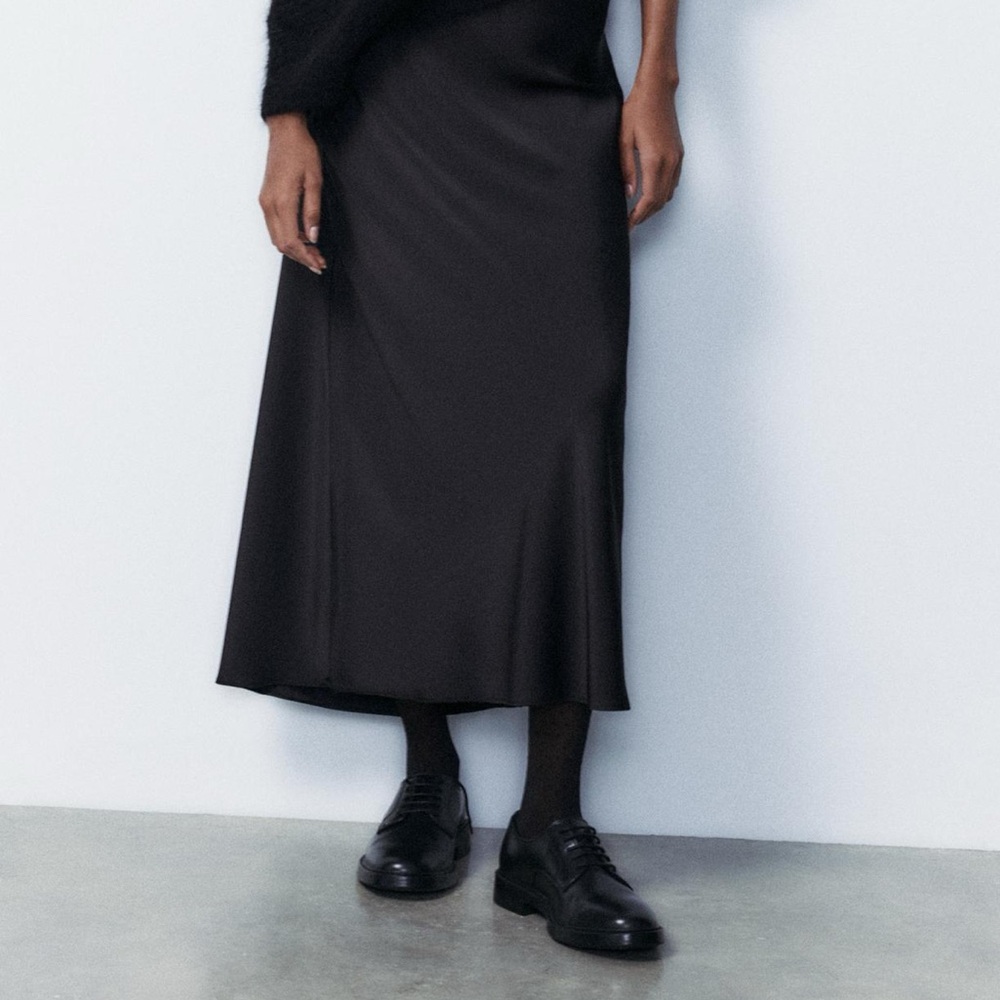 NWT Zara Satin Skirt